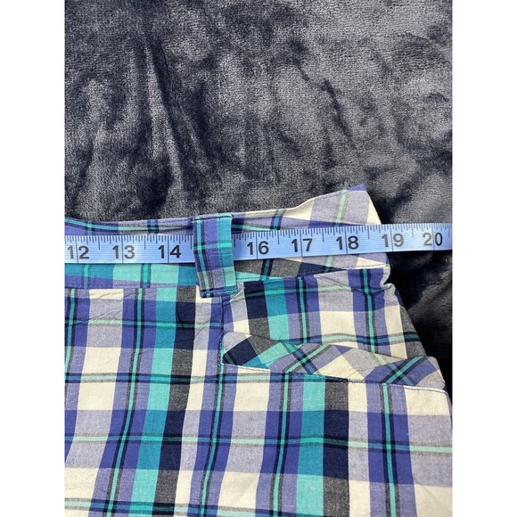 White Stag Size 14 Womens Skort With Built in Shorts Golf Athletic Blue Plaid - Picture 10 of 12